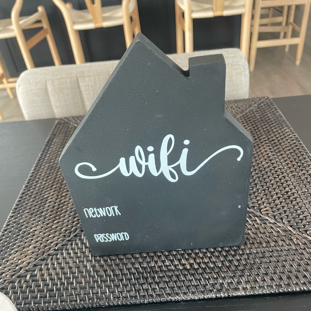 Cute wood wifi sign